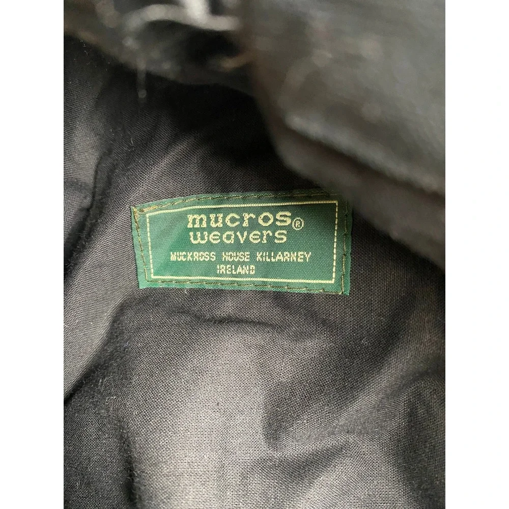 Mucros Weavers Herringbone Ireland Wool Newsboy Cap Grey